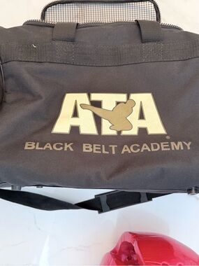 ATA Black Belt Academy Gear Bag - Black with Gold Logo